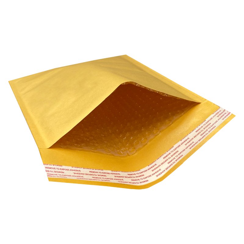 Kraft Bubble Mailers - Peel & Seal, 8.5 x 12 Inches, Pack of 50