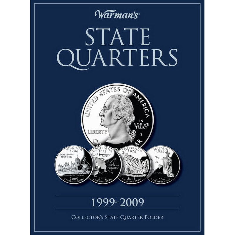 State Quarters Collector Folder 1999-2009 - 60 Coin Slots & History