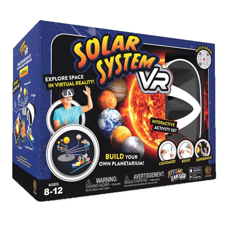 Solar System Science Kit with VR Goggles for Kids Ages 8-12 | Space Experiments & Learning