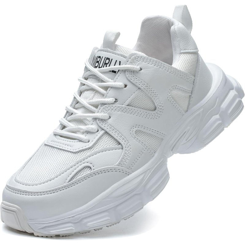 Steel Toe Work Sneakers for Men Women Anti-Slip Puncture-Proof Safety Shoes Lightweight Breathable Construction