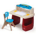 Kids Art Desk with Storage and Whiteboard - Multicolor Activity Table