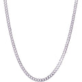 Sterling Silver 20-Inch Flat Curb Chain - 5mm Light Lighter Jewelry Chain