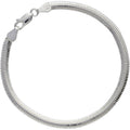 Sterling Silver 4.2mm Oval DC Snake Bracelet - 7.5 Inch Jewelry Gift
