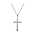 Sterling Silver Cross Pendant Necklace 24 Inch Faith Jewelry