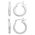 Sterling Silver Hoop Earrings Set for Women - Classic & Fashionable Jewelry