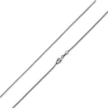 Sterling Silver Box Chain Necklace - Hypoallergenic & Gift Ready 20"
