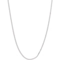 Sterling Silver Curb Chain Necklace 1.4mm 24-inch - Hypoallergenic Jewelry