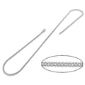 Sterling Silver Curb Chain 2.1mm Thick 24-inch Necklace Jewelry