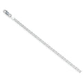 Sterling Silver Mariner Chain Necklace 2.8mm Flat Link 30 Inch