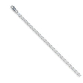 Sterling Silver Flat Mariner Chain Necklace 3.5mm - Hypoallergenic Gift Jewelry