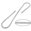 Polished Sterling Silver 3.9mm Curb Chain 30 Inch - Men’s Jewelry