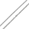 Sterling Silver Figaro Chain Necklace 7.5mm - 30 Inch, Hypoallergenic Jewelry