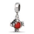 Sterling Silver Crab Bead Dangle Jewelry Accessory Crystal Enamel Gift