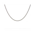 Sterling Silver Rope Chain Necklace - 30 Inches, Italian Made, Bright Finish