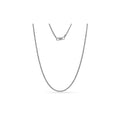 Sterling Silver Twisted Chain Necklace 20 Inch - Italian Made Jewelry