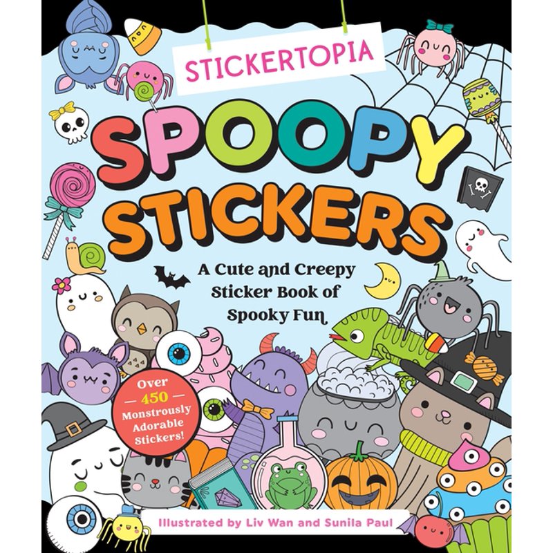 Spoopy Stickers Book - Cute Creepy Halloween & Autumn Sticker Collection
