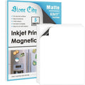 Stone City Printable Magnetic Sheets 8.5x11 Matte (5 Sheets) for Inkjet + Laser Printers - DIY Signs, Crafts, Photo Albums