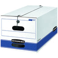 Medium-Duty File Storage Boxes with String & Button Closure - Letter Size, 20 Pack