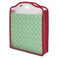 Pink Paper Folio for 12x12 Inch Paper Storage - Sturdy & Portable Organizer