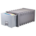 Storex Plastic Archive Drawer for Letter-Size Files, 24-Inch Depth, Gray/Granite