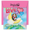 Love Goes A Long Way Storybook Greetings Card with Envelope - Children's Gift Set
