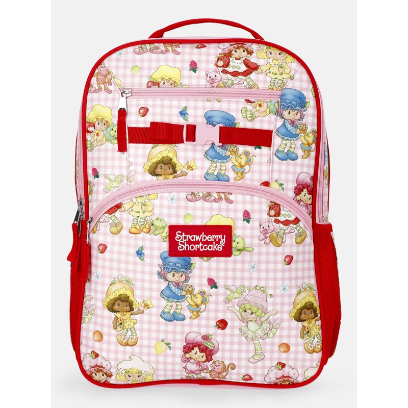 Kids Girls Gingham Backpack with Multiple Pockets for School & Travel