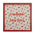 Strawberry Shortcake 12x12 Letter Board - Beige/Pink Design for Kids & Teens
