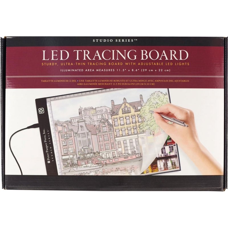 LED Tracing Pad with USB Power - Art & Drawing Light Board, 13.25 x 9.25 Inches
