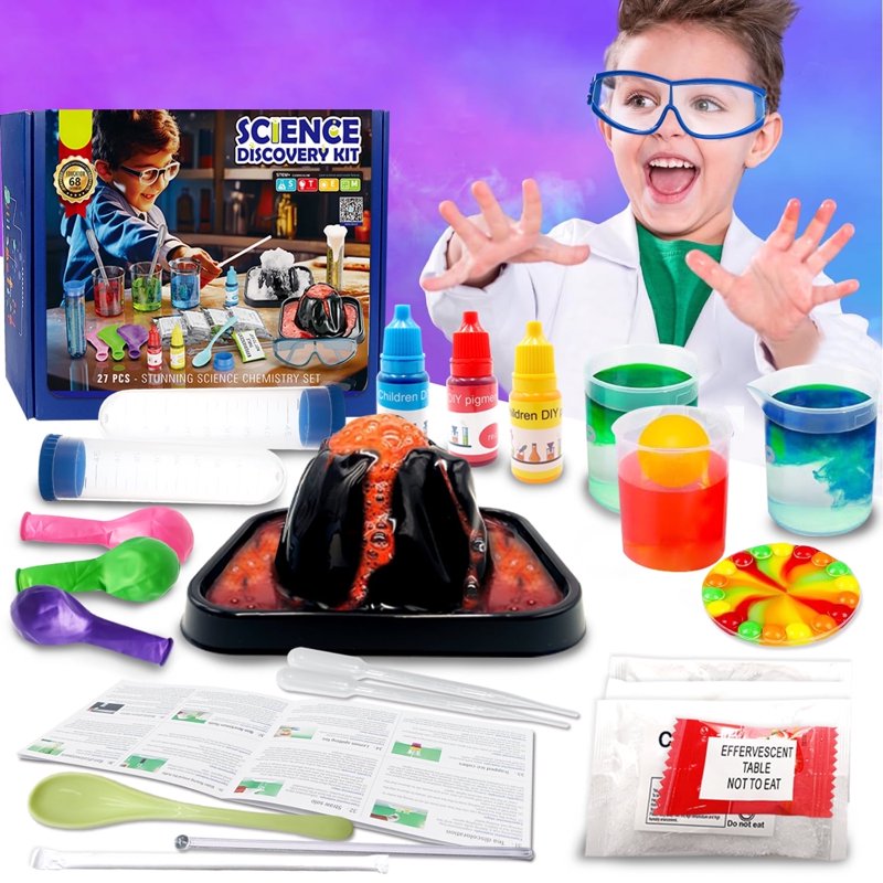 Kids Science Kit with 68 Lab Experiments STEM Learning Toys for Ages 8-12