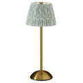 Rechargeable LED Table Lamp with Floral Shade - Touch Control, Portable Nightstand Light