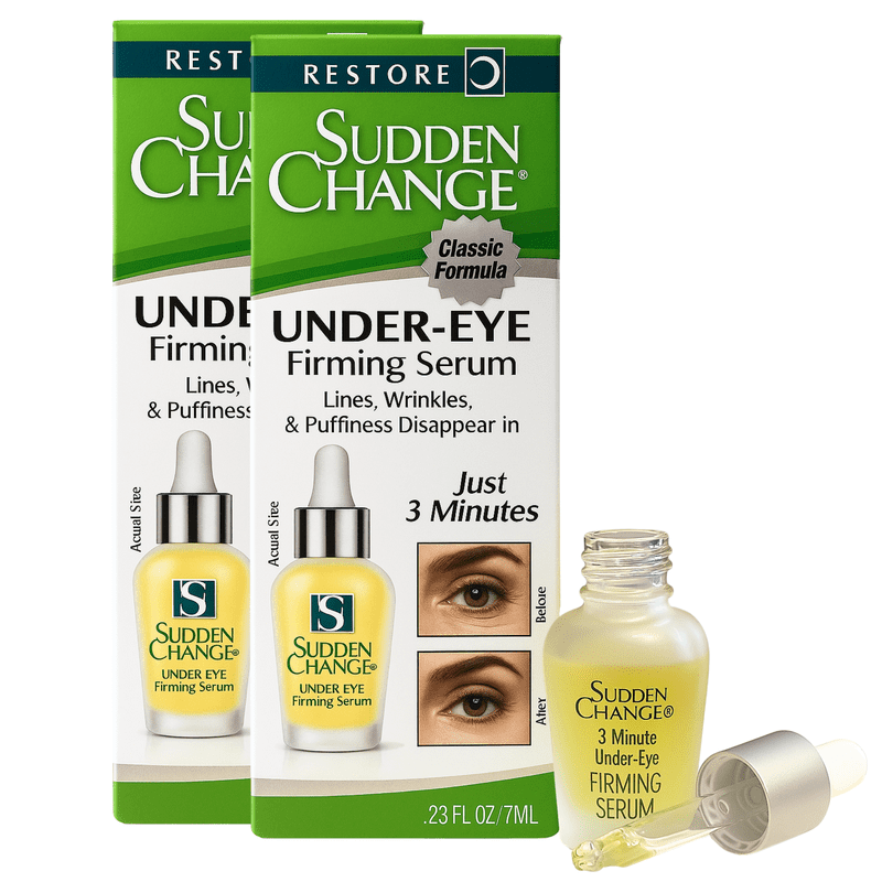 Under-Eye Firming Serum for Puffiness Lines & Wrinkles - 2 Pack