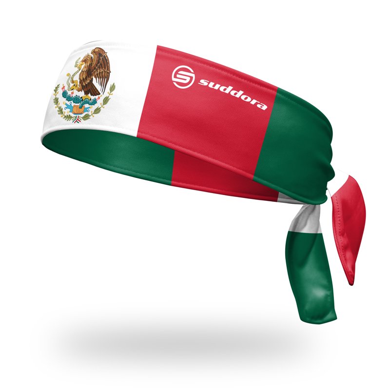 Mexico Flag Sweatband - Breathable, Non-Slip Sports & Cosplay Headband