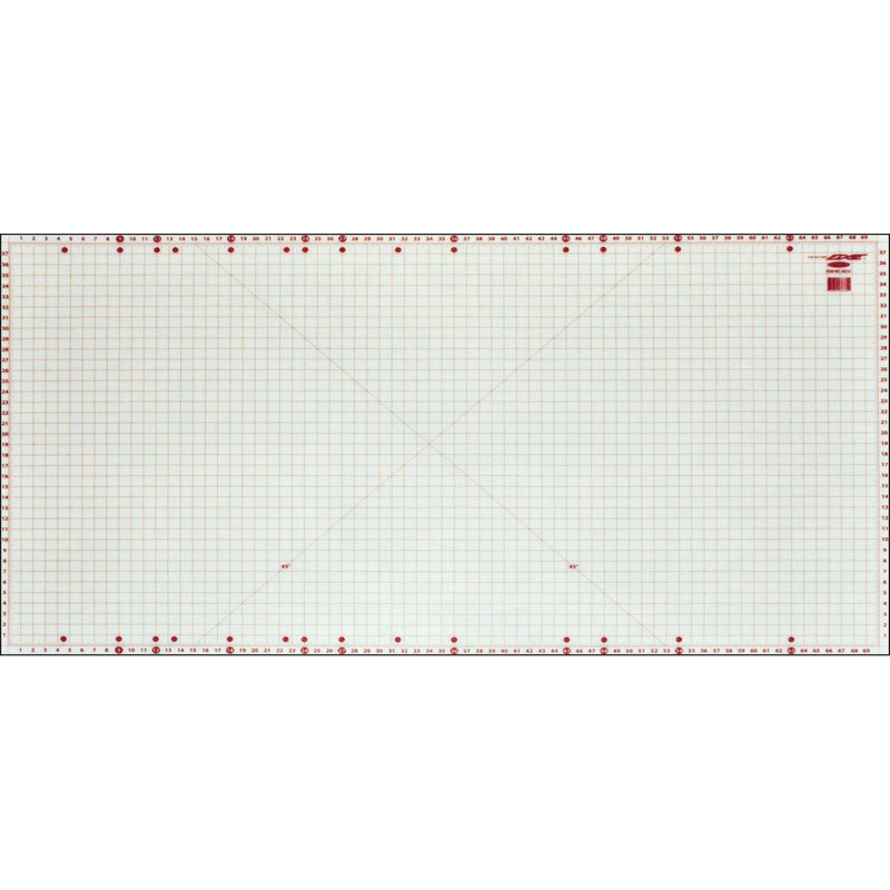 Large Cutting Mat 40x72 Inches - Heavy Duty Gridded Plastic Surface