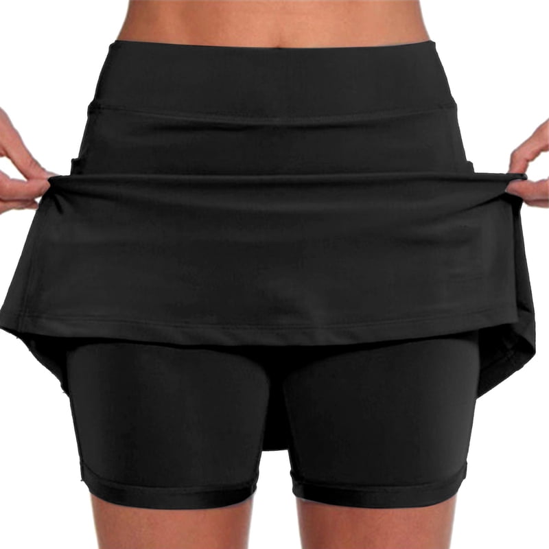Women's High Waist Tennis Skirt with Tummy Control Pleated Golf Skorts with Shorts Pockets