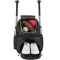 Baseball & Softball Backpack with Bat Holders, Shoe Compartment & Tech Pocket