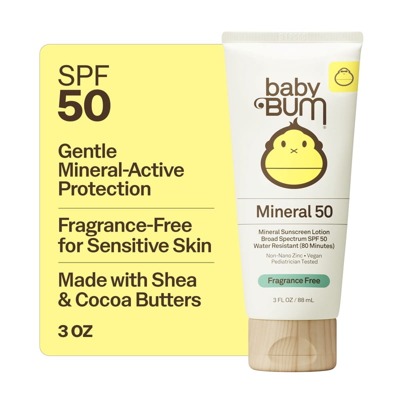 Baby Sunscreen Lotion SPF 50 - Mineral-Based, Fragrance-Free, 3 fl oz