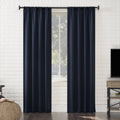 Blackout Curtain Panel - Room Darkening, Energy Efficient, Noise Reducing, Rod Pocket Design