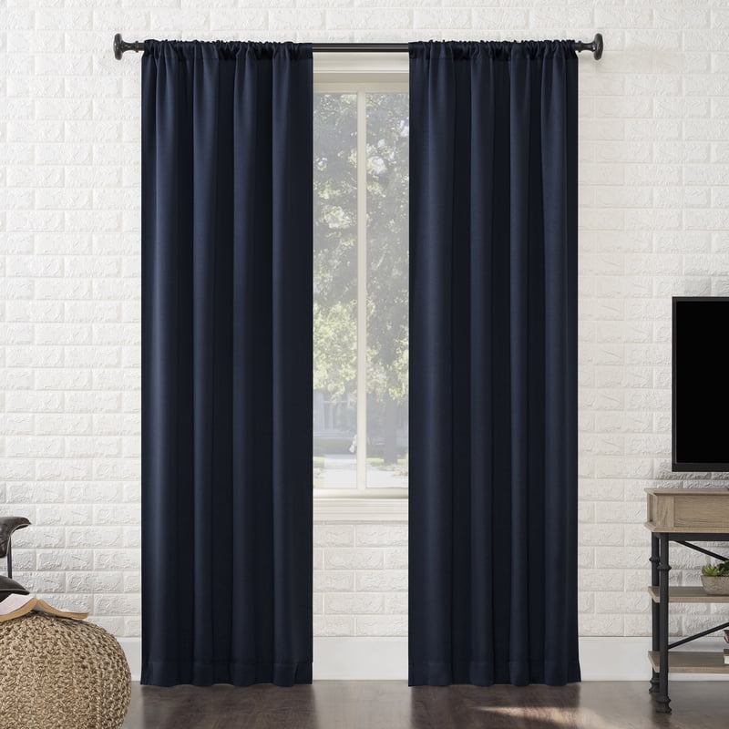 Blackout Curtain Panel - Room Darkening, Energy Efficient, Noise Reducing, Rod Pocket Design