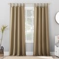 Energy Saving Blackout Curtain Panel with Tab Top for Window Insulation