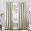 Energy Saving Blackout Curtain Panel with Tab Top for Window Privacy