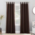 Blackout Curtain Panel with Tab Top Design - Energy Saving Room Darkening