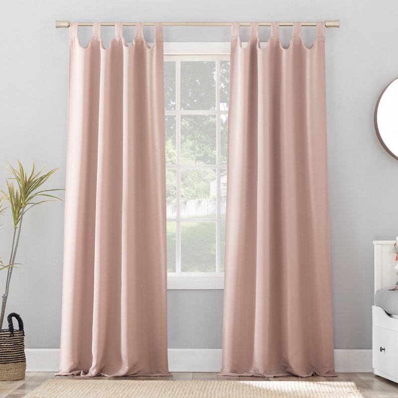 Energy Saving Blackout Curtain Panel with Tab Top Design