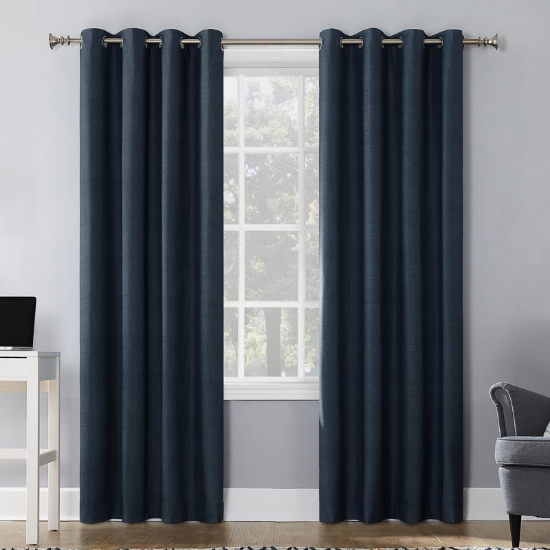 Blackout Thermal Insulated Grommet Curtain Panel - Noise & Light Blocking, Energy Efficient, Custom Sizes