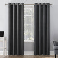 Blackout Thermal Insulated Grommet Curtain Panel - Light Blocking, Noise Reduction, Energy Saving