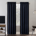 Blackout Curtain Panel with Rod Pocket Thermal Insulation for Privacy & Light Control