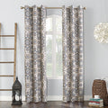 Blackout Curtain Panel with Grommets - Global Medallion Print, Energy & Noise Blocking
