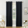 Energy Efficient Blackout Curtain Panel - Grommet Window Drapes for Living Room & Bedroom