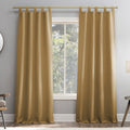Energy Saving Blackout Curtain Panel with Tab Top Design for Window Privacy