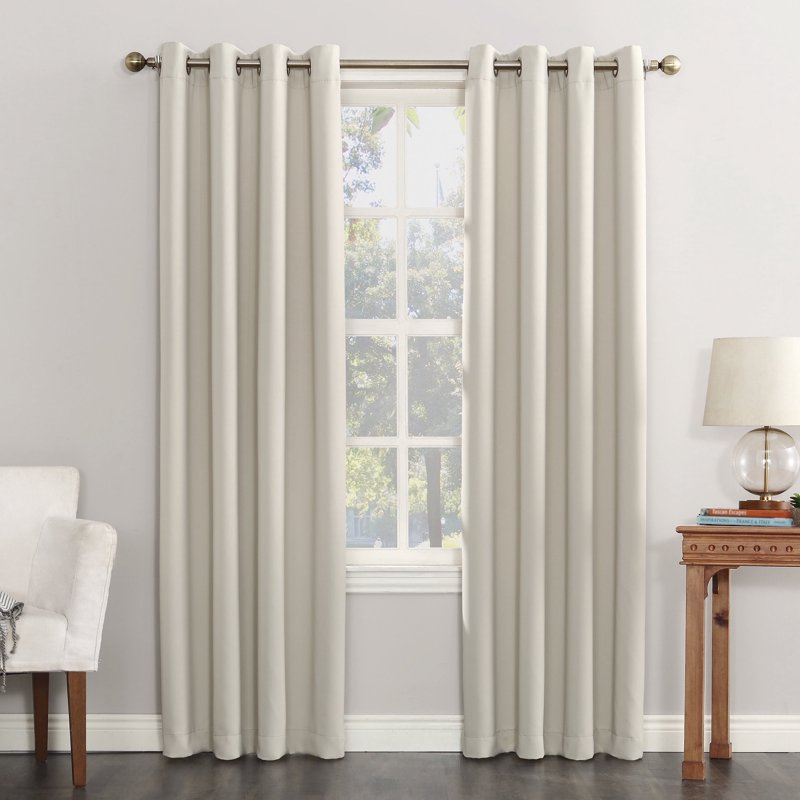 Energy Saving Blackout Curtain Panel Pair - Thermal, Noise Reducing, 54" x 120"
