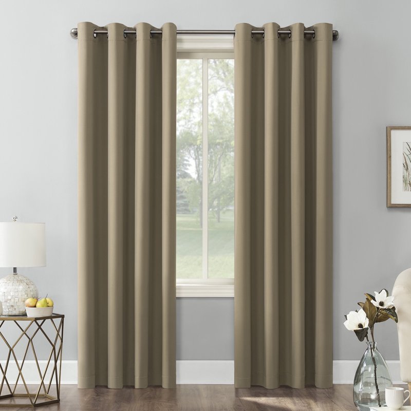 Blackout Grommet Curtain Panel Pair - Energy Saving Thermal Window Treatments